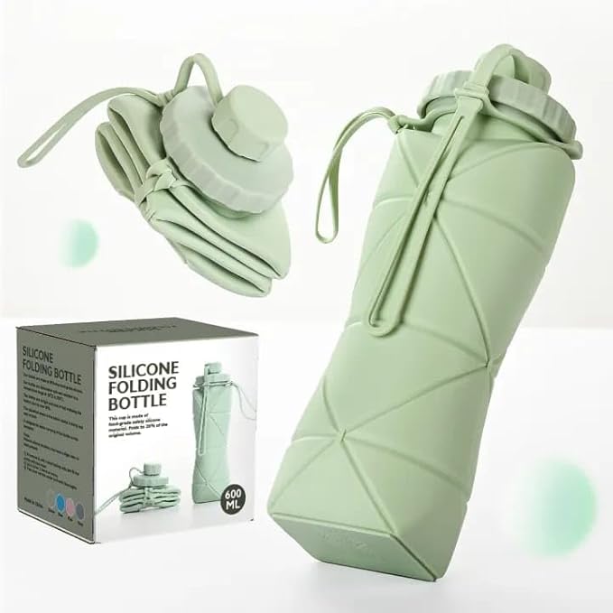 Silicone Folding Water Bottle (600 ML)
