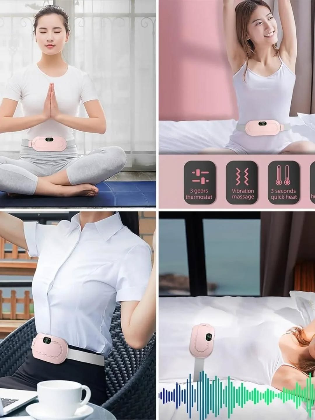 Electric Period Cramp Heating Belt with Digital Control