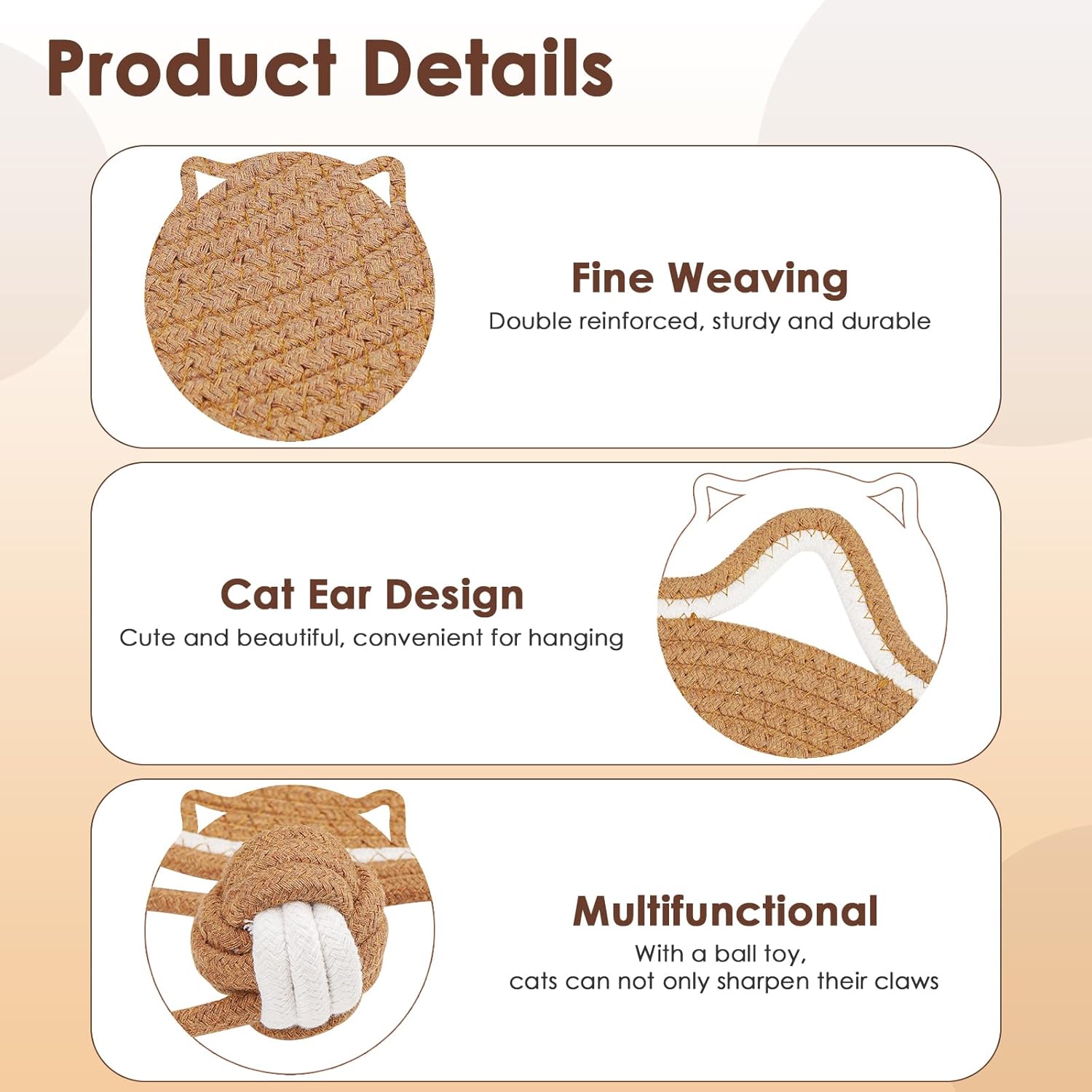 Cotton Rope Cat Scratch Mat
