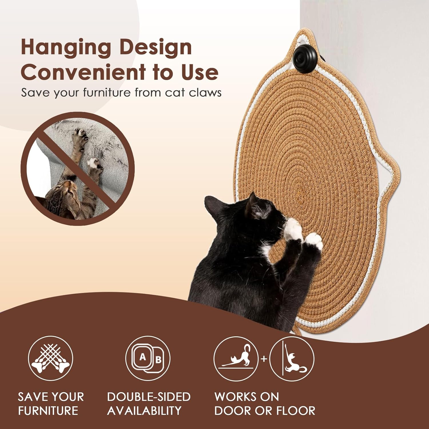 Cotton Rope Cat Scratch Mat