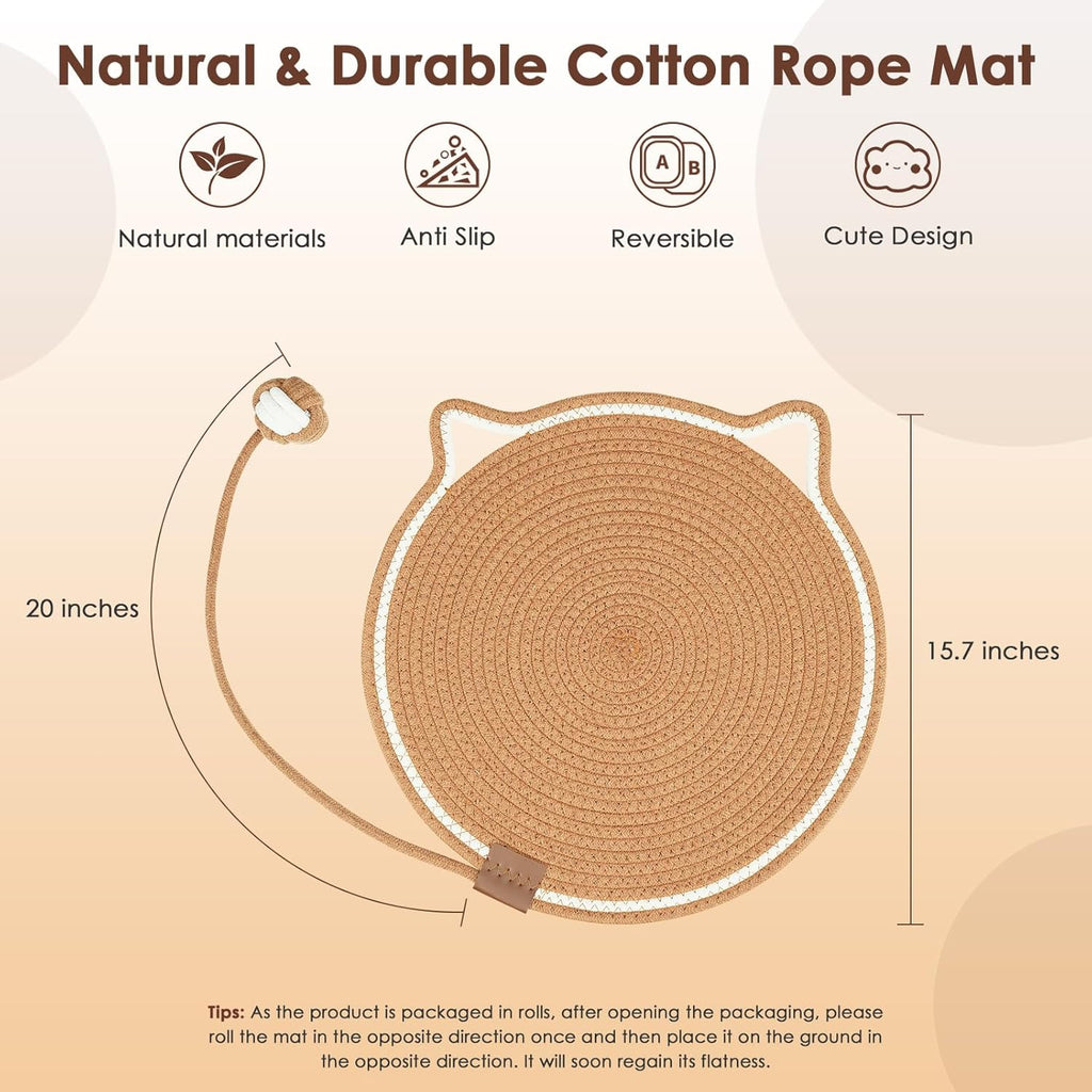 Cotton Rope Cat Scratch Mat