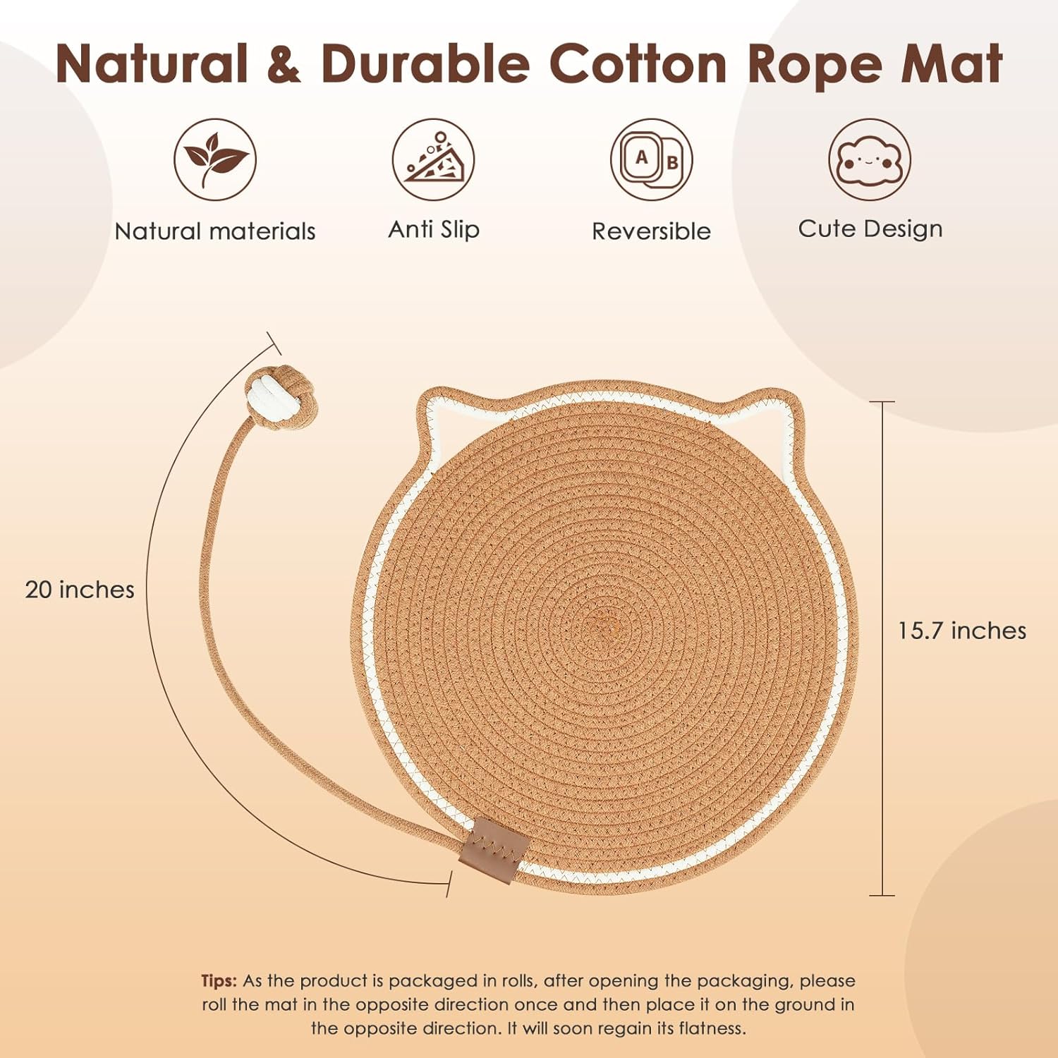 Cotton Rope Cat Scratch Mat