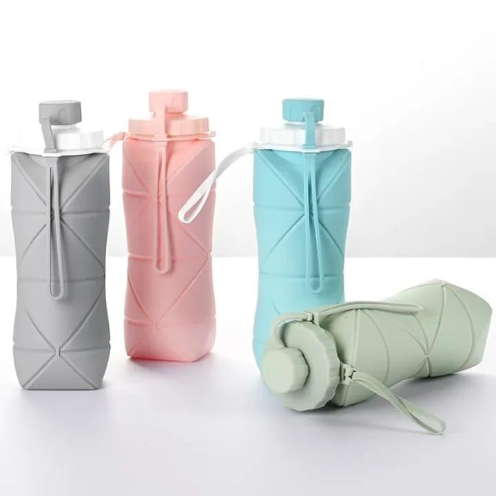 Silicone Folding Water Bottle (600 ML)