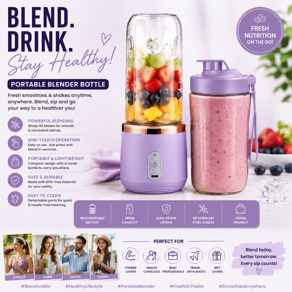 Portable Blender Bottle