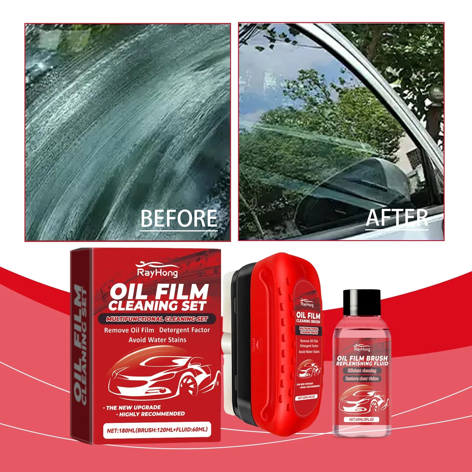Car Glass Oil Film Remover