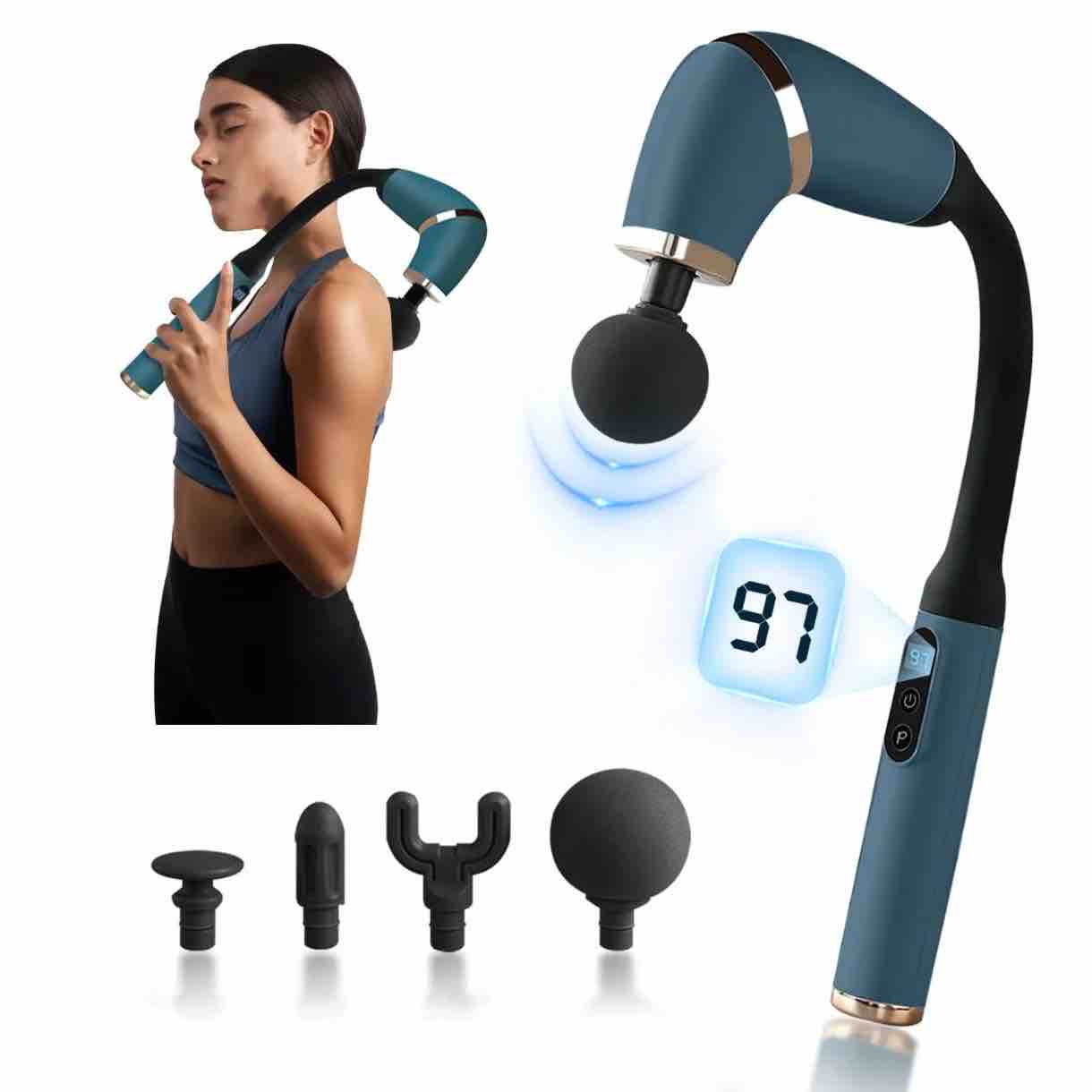 Portable Electric Body Massager (Multi-Head)